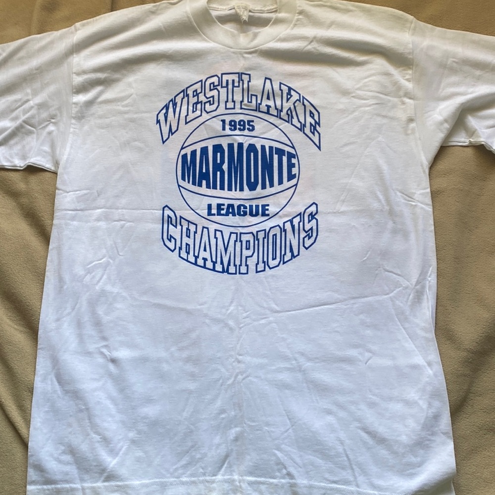 🏀VINTAGE Westlake Warriors 1995 Marmonte League Champions Shirt - NEW Retro